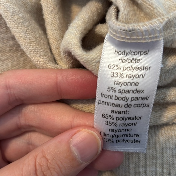 Maurices women’s cream and green hoodie sweatshirt size medium - Picture 8 of 8